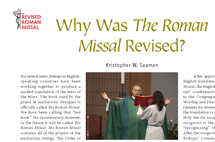 Why_was_the_Roman_Missal_revised