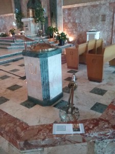 Vandalism at St. Lawrence Church. 