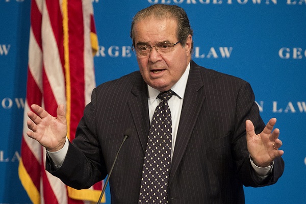 is seen in this Aug. 30, 2013, file photo at Georgetown University Law Center in Washington. (CNS photo/Nancy Phelan Wiechec) See OBIT-SCALIA Feb. 15, 2016.