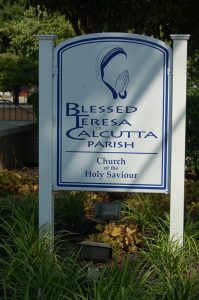 Blessed Teresa of Calcutta Parish sign 2